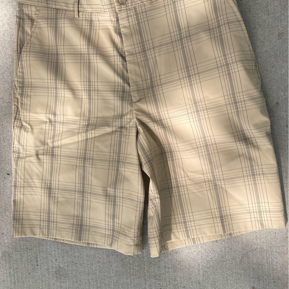 Men's Slazenger Tan Plaid Shorts